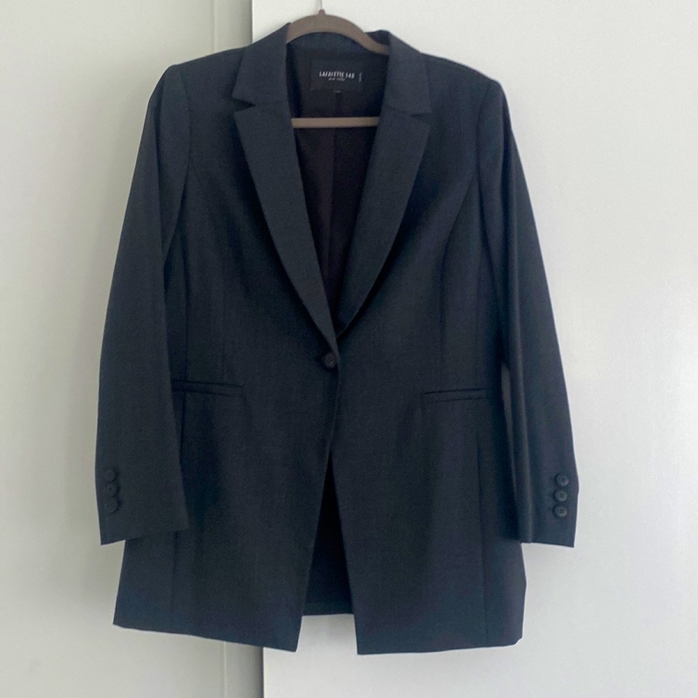 Grey suit jacket size 10 petite